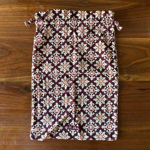 Vera Bradley Drawstring Travel Pouch Sack (Retired Medallion)